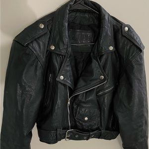 Leather biker jacket vintage